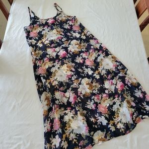 Chiffon floral Maxi Dress small